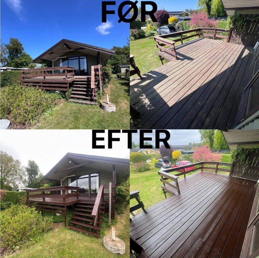 Terrasse slibning og oliering 